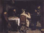 Gustave Courbet After Dinner at Ornans Sweden oil painting artist